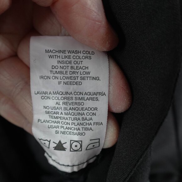 Women Blazer Jacket XS Black Retro Y2K Ruched Sleeve Minimalist Capsule Corpcore - Picture 6 of 11